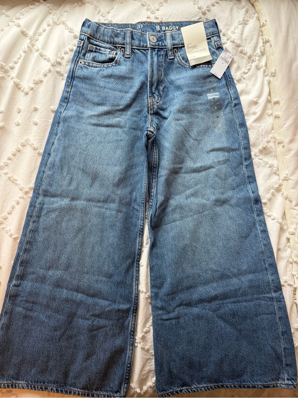 NWT GAP Kids Baggy Bootcut Jeans - Denim Blue